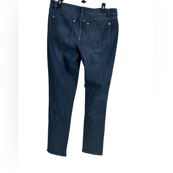 J. Jill Denim Dark Blue Authentic Fit Slim Ankle, 10 Tall - Picture 3 of 11